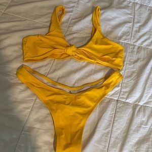 shein two piece bikini ties in front